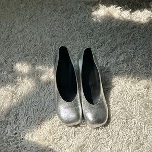 Silver heels